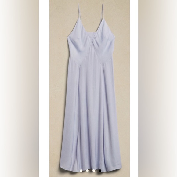 BANANA REPUBLIC SATIN BANDEAU MAXI DRESS, size XL - Picture 1 of 5